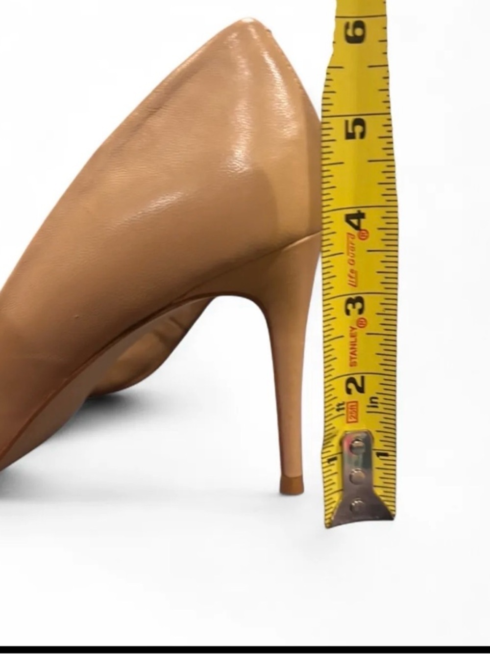 Steve Madden Luiza Nude Leather Pointed Toe Stiletto Pumps Size 11M - Picture 6 of 13